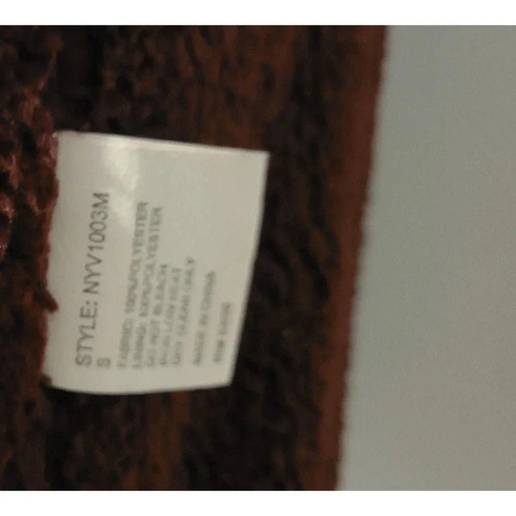 WOMEN'S CAVALINI QUILTED VEST FLEECE LINED SIDE GUSSETS BURGUNDY SIZE SMALL - Picture 8 of 9